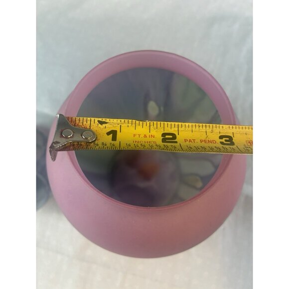 Vtg Reuven Nouveau Art Glass Hand Painted Candy Jar Canister Lid Urn Vase ~9 in - Picture 5 of 8